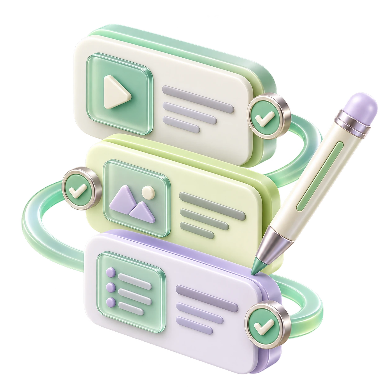 Illustration of a structured learning journey